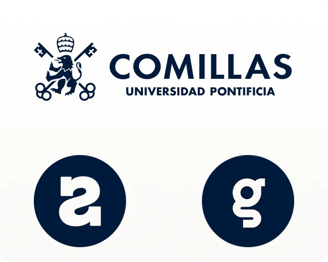 Logotipos de Comillas, Secuoyas y Griddo