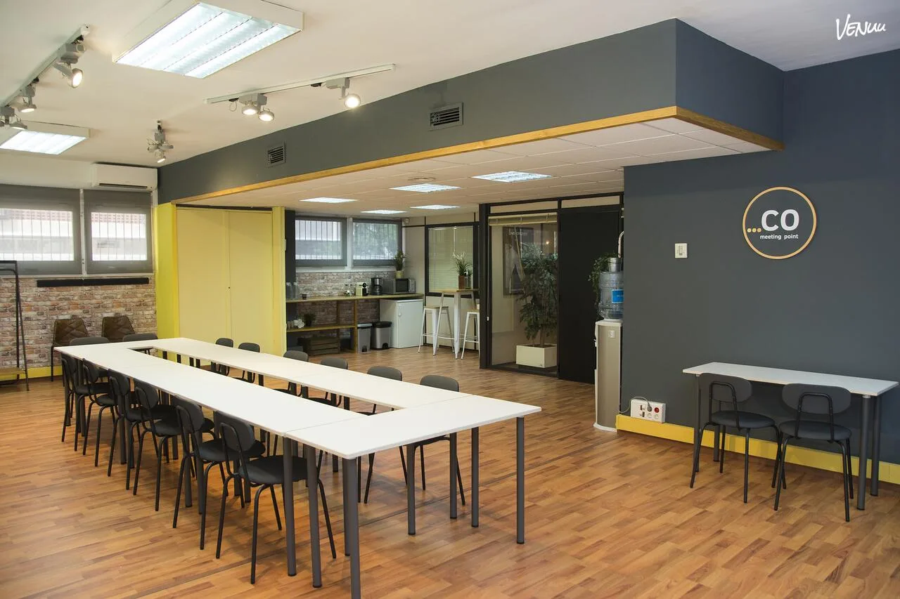 Sala de trabajo de CO Meeting Point, en Les Corts, Barcelona