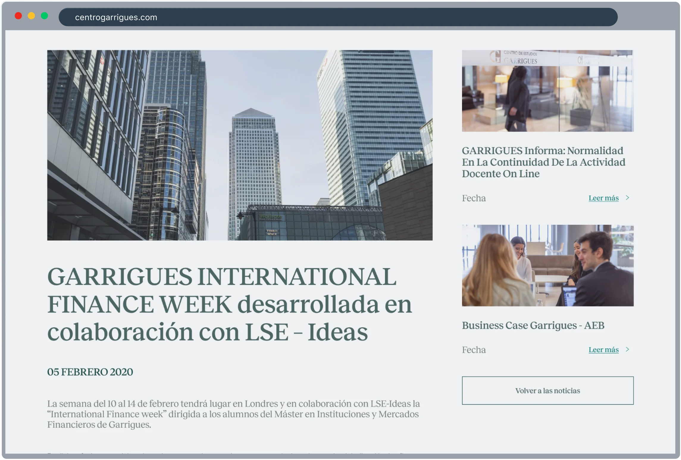 Garrigues website screenshot 2