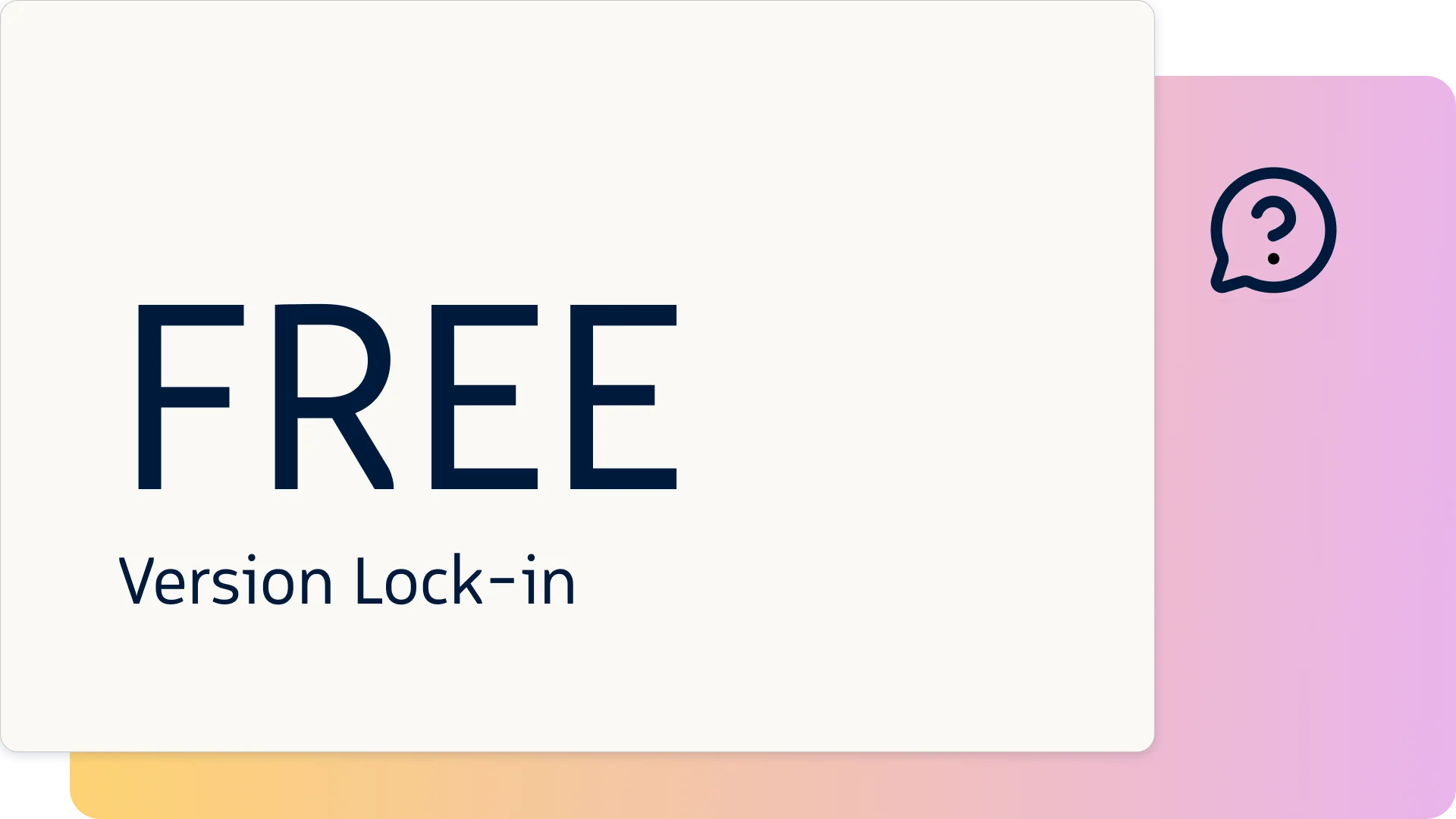 Ilustración de Version Lock-in