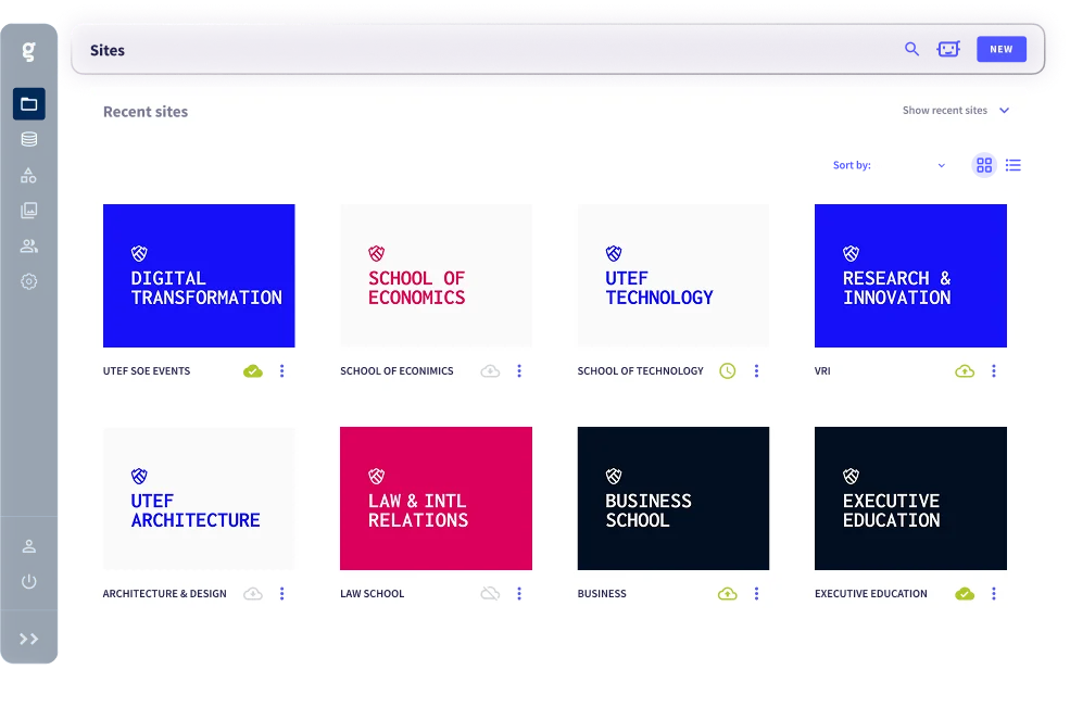 Griddo platform interface